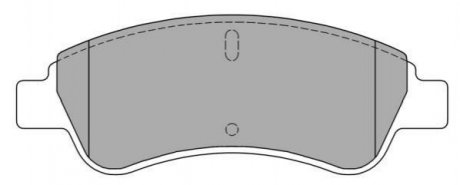 Тормозные колодки (передние) FBP1212