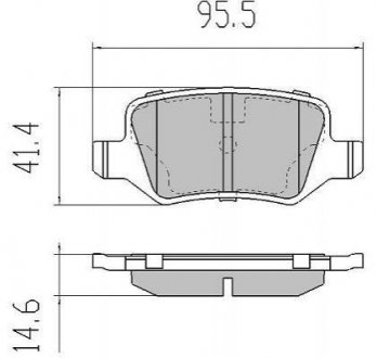 Гальмівні колодки (задні) FBP1214