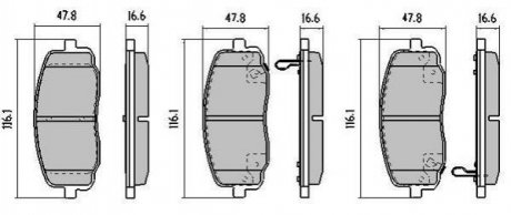 Тормозные колодки (передние) FREMAX FBP1392 (фото 1)
