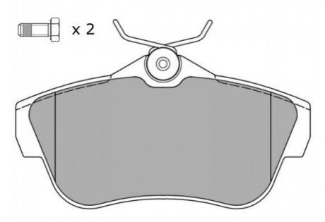 Гальмівні колодки (задні) FBP1494
