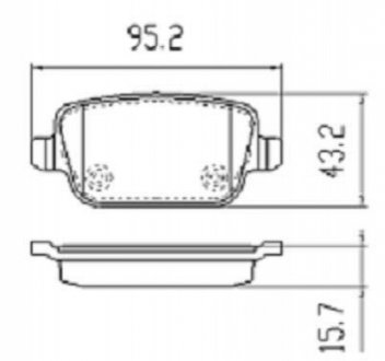 Гальмівні колодки (задні) FBP1499