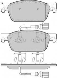 Тормозные колодки (передние) FBP1672