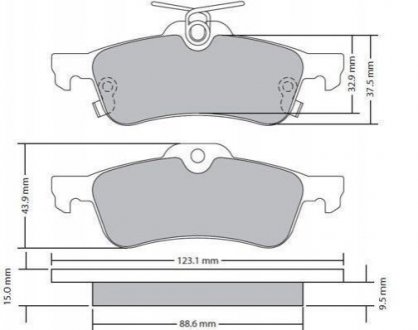 Гальмівні колодки (задні) FBP1710