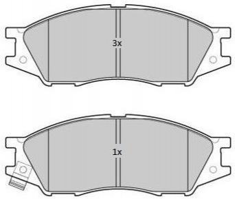 Тормозные колодки (передние) FBP1796