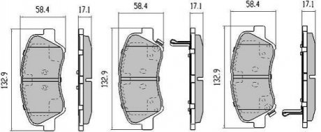 Тормозные колодки (передние) FBP5810