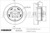 Тормозной диск (задний) FREMAX BD4650 (фото 1)