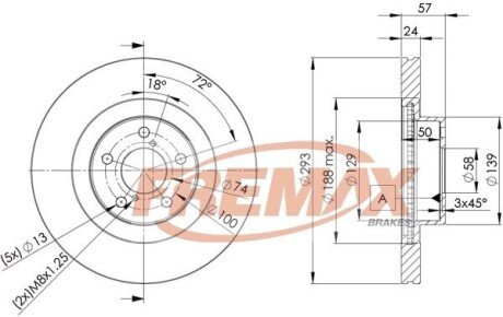 Гальмівний диск (передній) BD4702