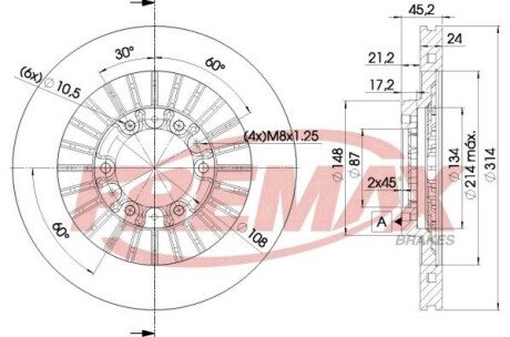 Тормозной диск (передний) BD7043