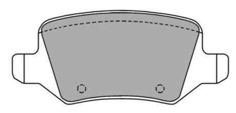 Гальмівні колодки (задні) FBP1214