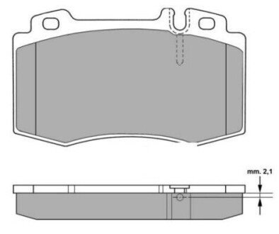 Гальмівні колодки (передні) FBP1299