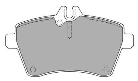 Гальмівні колодки (передні) FBP1400