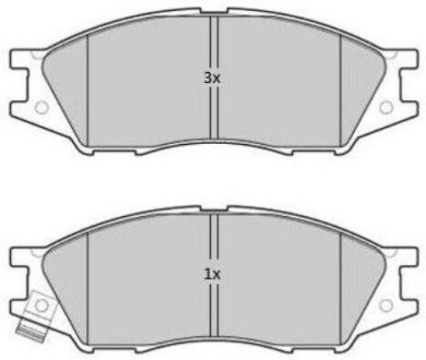 Гальмівні колодки (передні) FBP1796