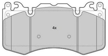 Тормозные колодки (передние) FBP1839
