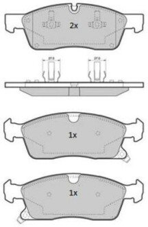 Тормозные колодки (передние) FBP1850
