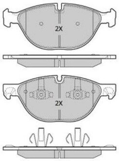 Тормозные колодки (передние) FBP1928