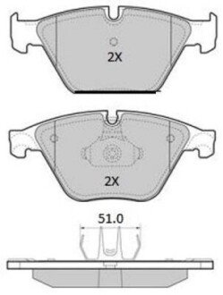 Гальмівні колодки (передні) FBP1958