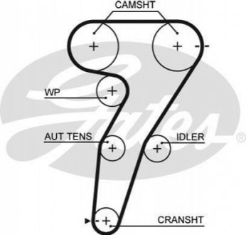 Ремінь ГРМ Gates 5472XS (фото 1)