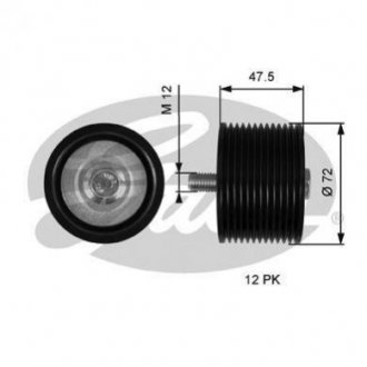 Направляючий ролик Gates T36627 (фото 1)