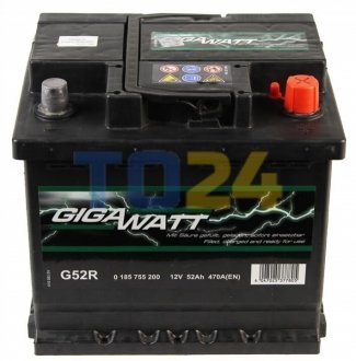 Акумуляторна батарея 52А GIGAWATT 0185755200 (фото 1)