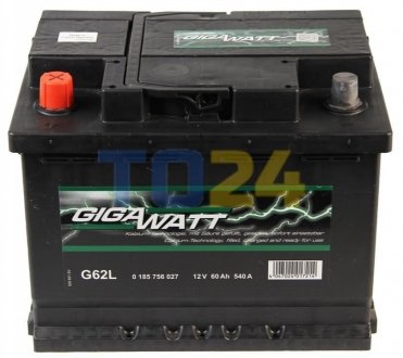 Акумуляторна батарея 60А GIGAWATT 0185756027