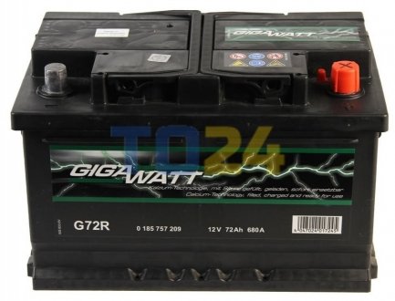 Акумуляторна батарея 72А GIGAWATT 0185757209 (фото 1)