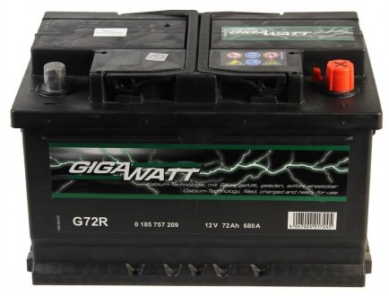 Акумуляторна батарея 72А GIGAWATT 0185757209