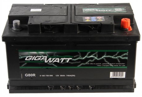 Акумуляторна батарея 80А GIGAWATT 0185758006