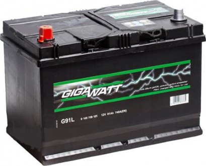 Акумуляторна батарея 91А GIGAWATT 0185759101