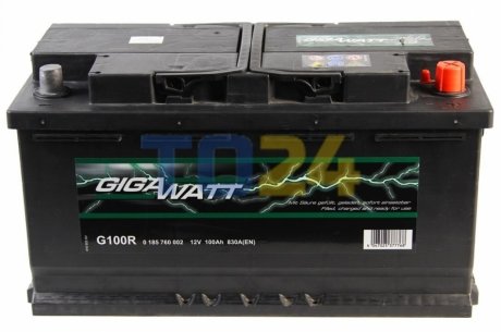 Акумуляторна батарея 100А GIGAWATT 0185760002 (фото 1)