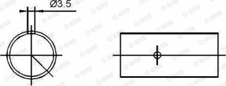 Підшипник ковзання поршневого пальця 55-3422 SEMI