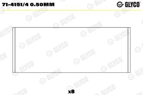 Вкладиші 71-4151/4 0.50MM