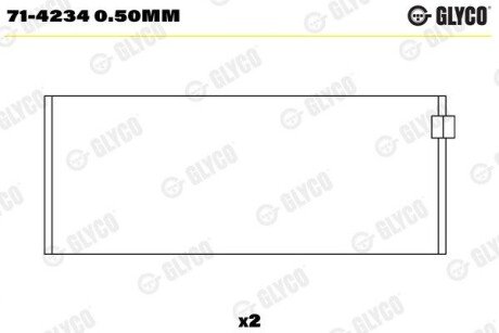 Вкладиші 71-4234 0.50MM