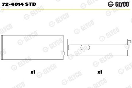 Вкладиш 72-4014 STD