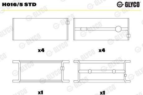 Вкладиш H016/5 STD