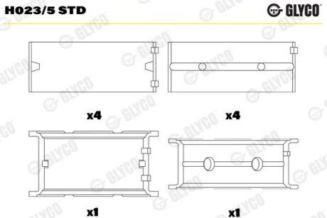 Вкладиш H023/5 STD