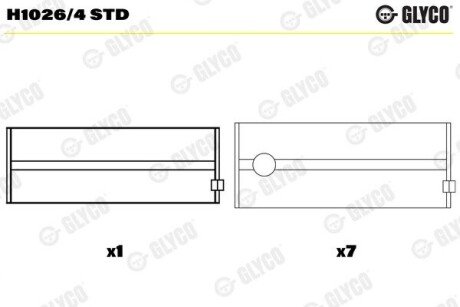 Вкладиш H1026/4 STD