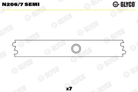 Втулки розподілвалу N206/7 SEMI