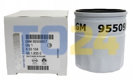 Масляний фільтр GM 95509857 (фото 1)