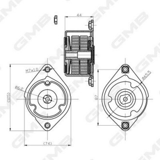 GMB BMW Ролик натяжной E60 2,0-3,0d GAT20510