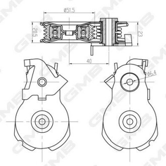 GMB FORD Ролик натяжной Mondeo 2.5 94 - GAT31570