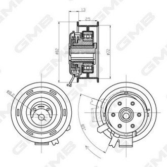 Ролик натяжной GMB GTB0150