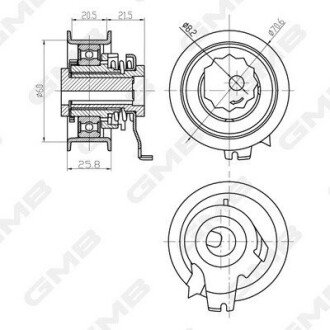 Ролик ГРМ GTB0710