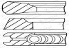 Кольца поршневые SCANIA 127.0 (3.5/2.37/4.74) DS11/DSC11/DS14/DSC14 GOETZE 08-121200-00 (фото 1)