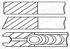 Кільця поршневі GOETZE 08-307607-00 (фото 1)