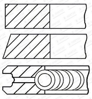 Кольца поршневые GOETZE 08-429300-10