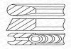 Кільця поршневі,комплект GOETZE 08-449600-00 (фото 1)