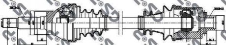 Піввісь передня ліва/права GSP 250003 (фото 1)