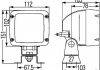 Фара рабочего освещения HELLA 1GA996150081 (фото 3)