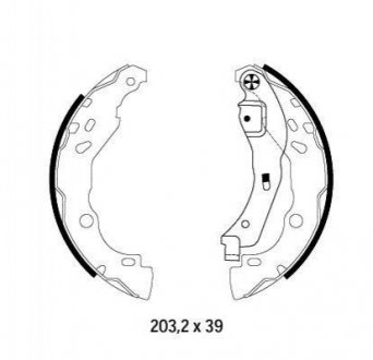 Дисковые тормозные колодки (задние) 8DB355002-641