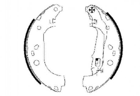 Дискові гальмівні колодки (задні) HELLA 8DB355002-781 (фото 1)